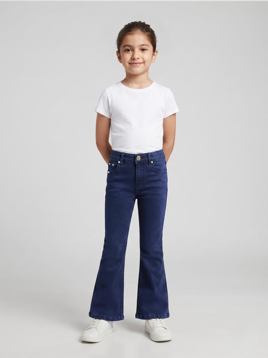 Dark Blue Boot Cut Jeans