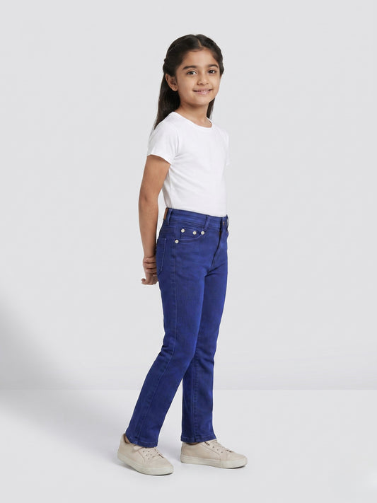 Navy Blue Staright Cut Jeans
