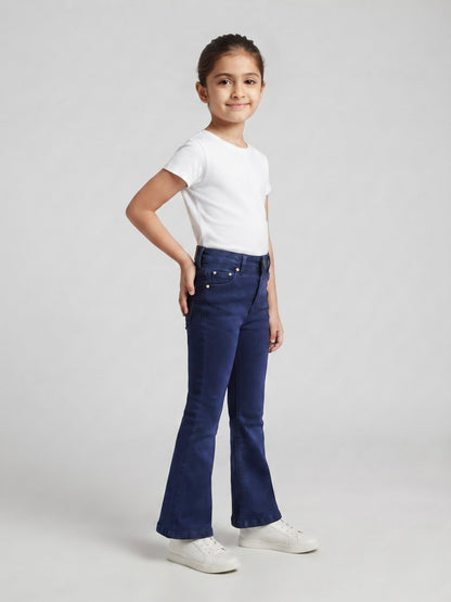 Dark Blue Boot Cut Jeans