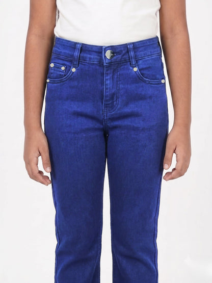 Navy Blue Staright Cut Jeans