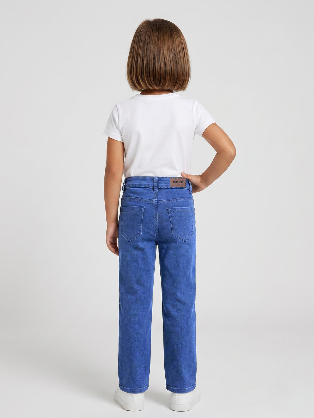 Dark Blue Straight Cut Jeans