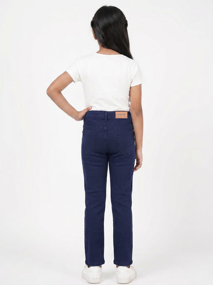 Dark Blue Stone Staright Jeans