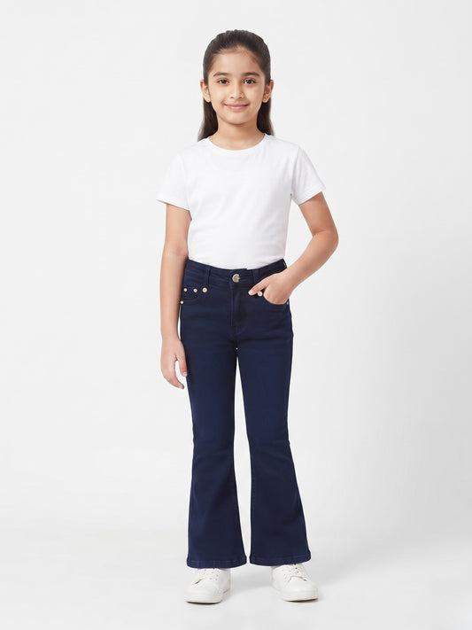 Darker Navy Blue Boot Cut Jeans