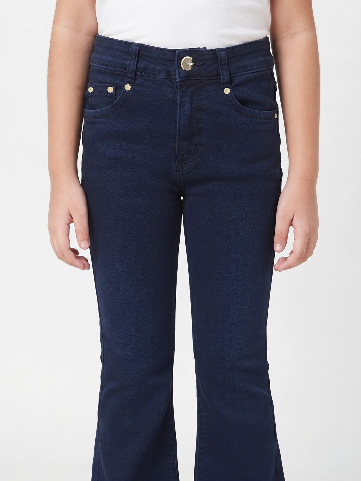 Darker Navy Blue Boot Cut Jeans