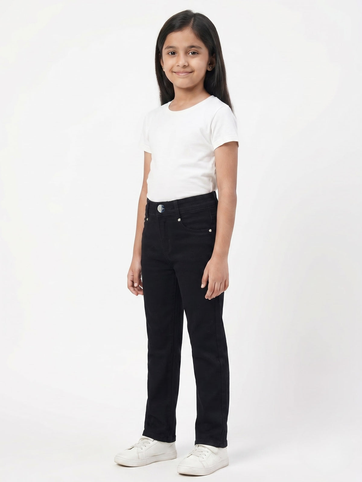 Black Straight Cut Jeans