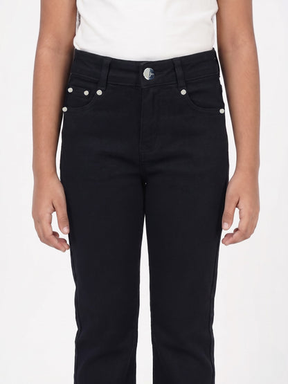 Black Straight Cut Jeans